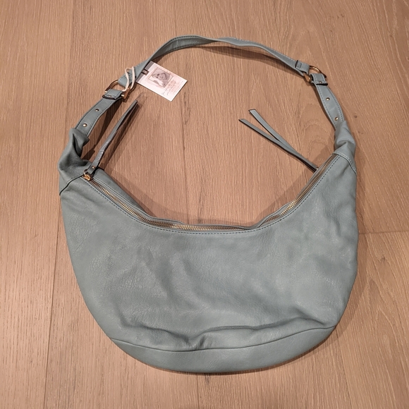 Dusty Teal Crescent Bag - Picture 4 of 8